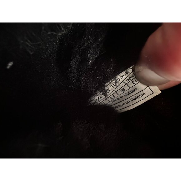 UGG black Bailey Bow tall suede and sheepskin boots size 7 - Picture 7 of 7